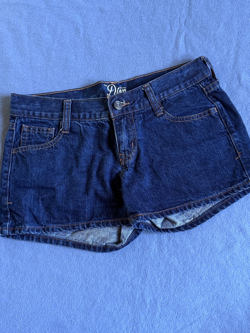 Dark Blue Denim Jean Shorts